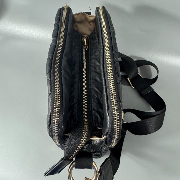 Clava Black Square Quilted Crossbody Bag - Picture 8 of 14